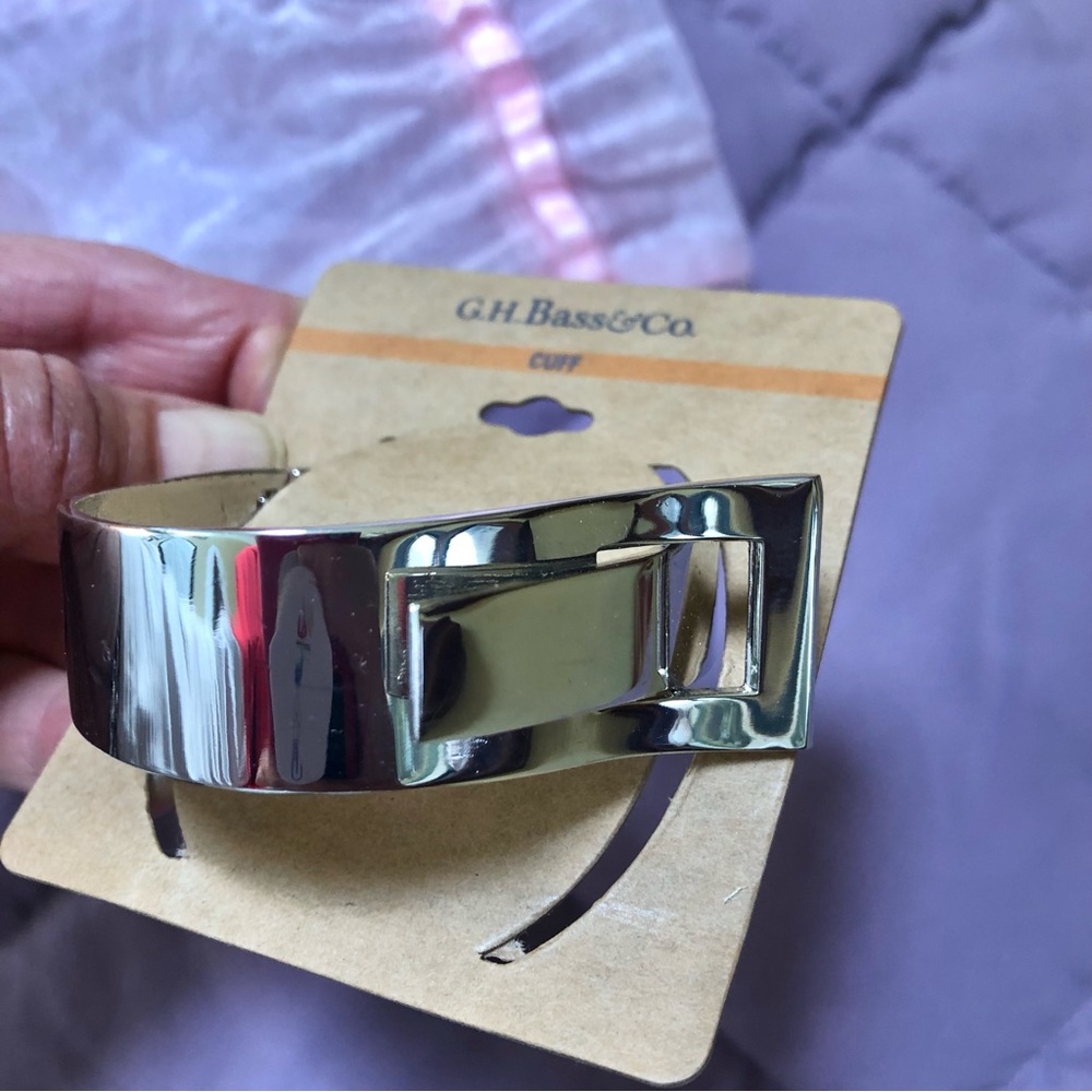 NWT Bass Silver Cuff Bracelet